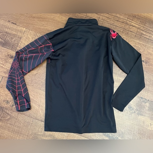 Spyder kyds 1/4 quarter zip pullover Sz large 14/16 - Picture 7 of 8